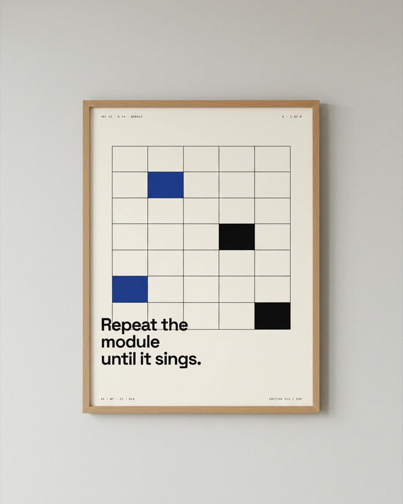 Brutalist Module Architecture Print