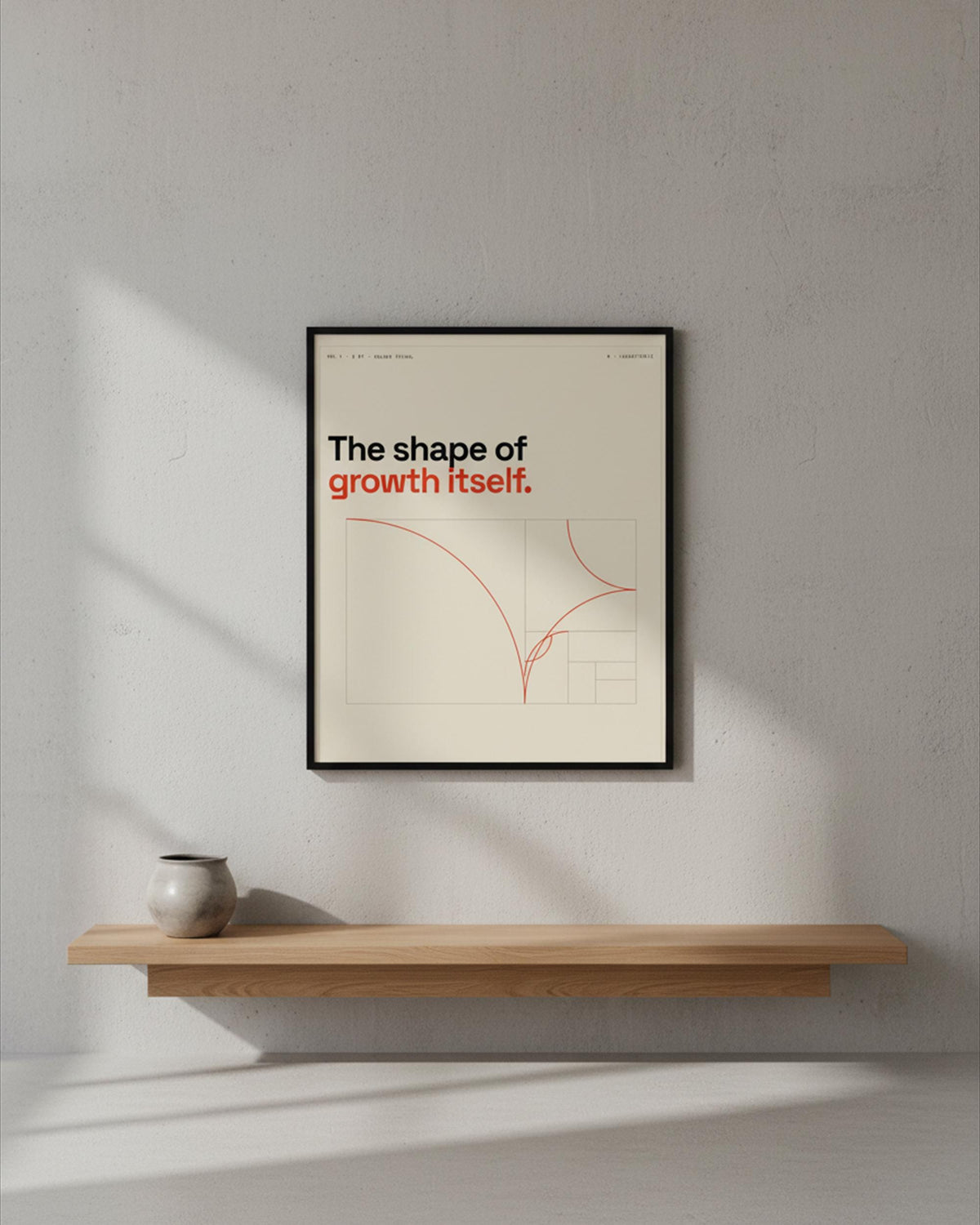 Golden Spiral Geometry Print