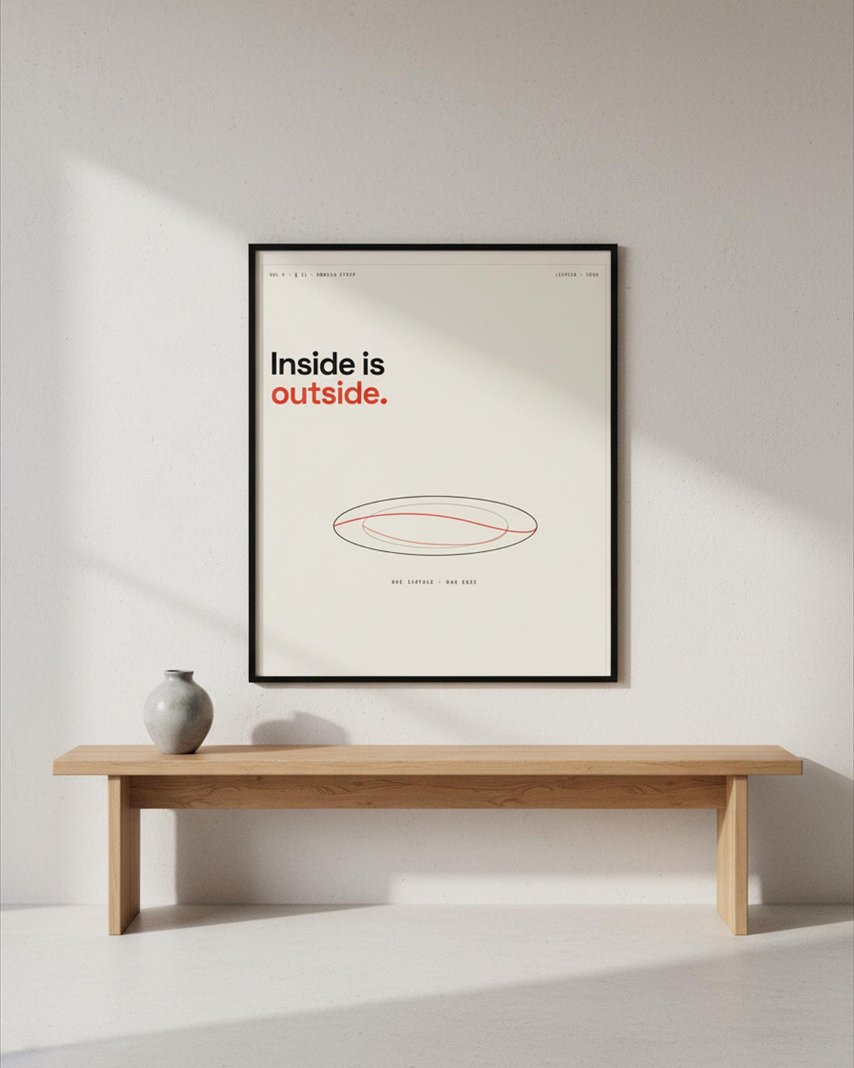 Möbius Strip Math Wall Art Print