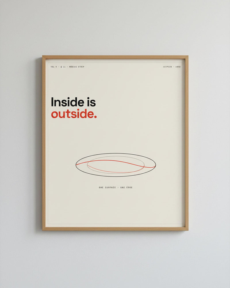 Möbius Strip Math Wall Art Print
