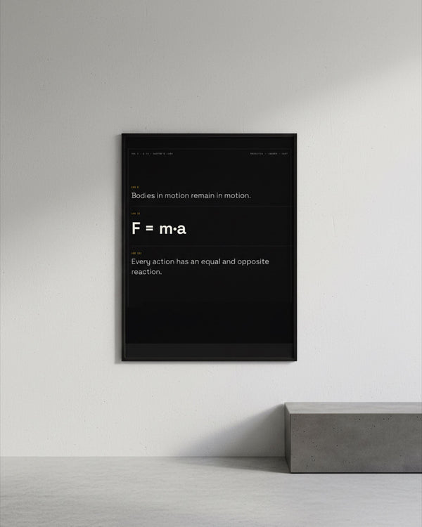 Newton's Laws Physics Print