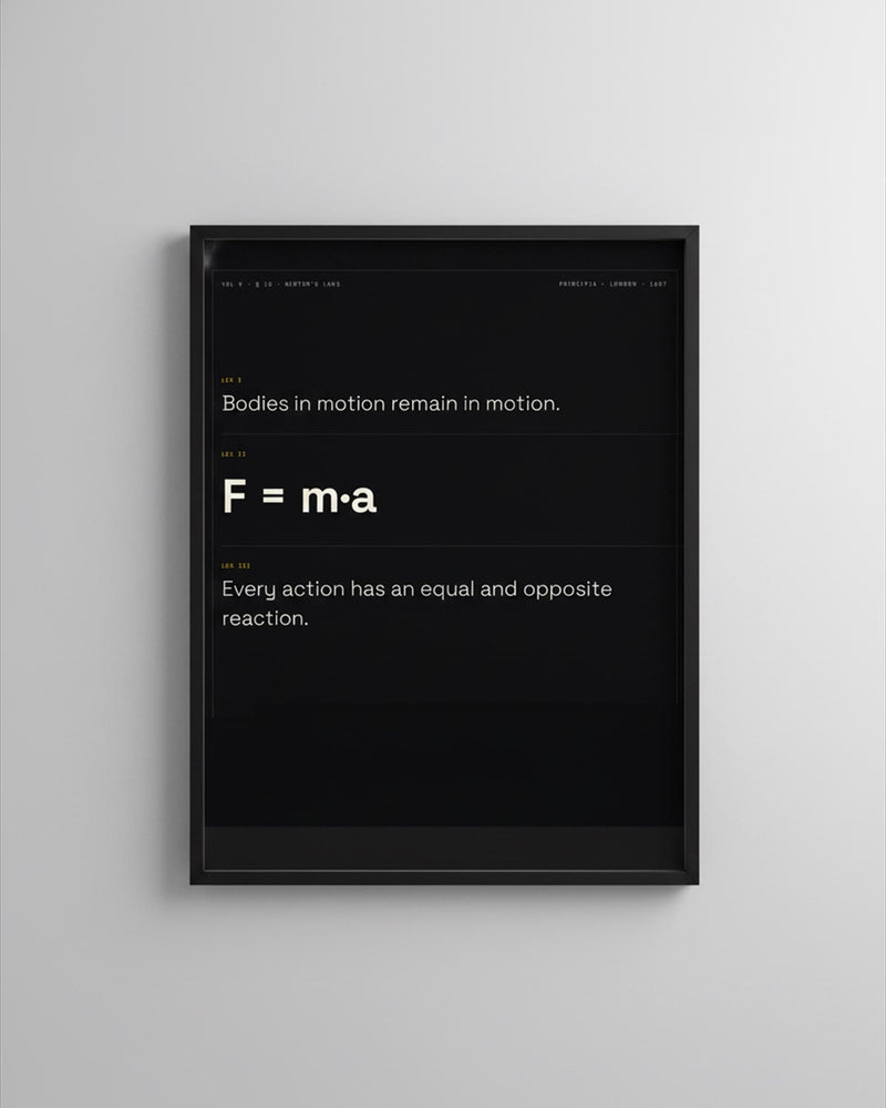 Newton's Laws Physics Print