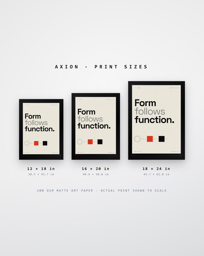Form Follows Function Bauhaus Poster