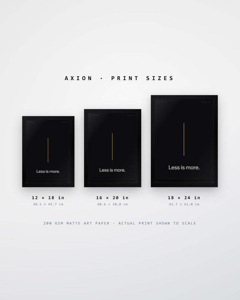 Less Is More Minimalist Typography Poster
