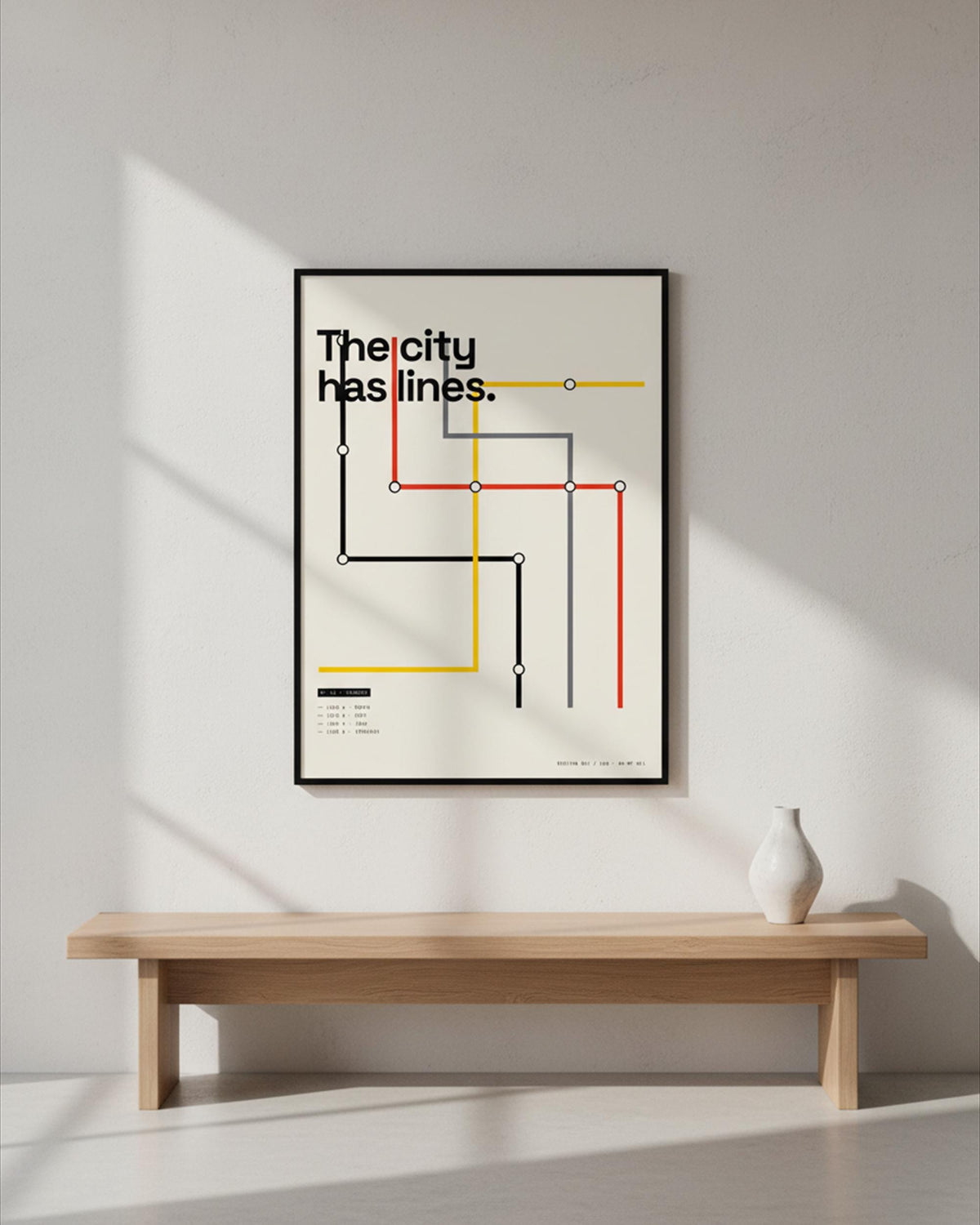 Subway Map Minimalist Art Print