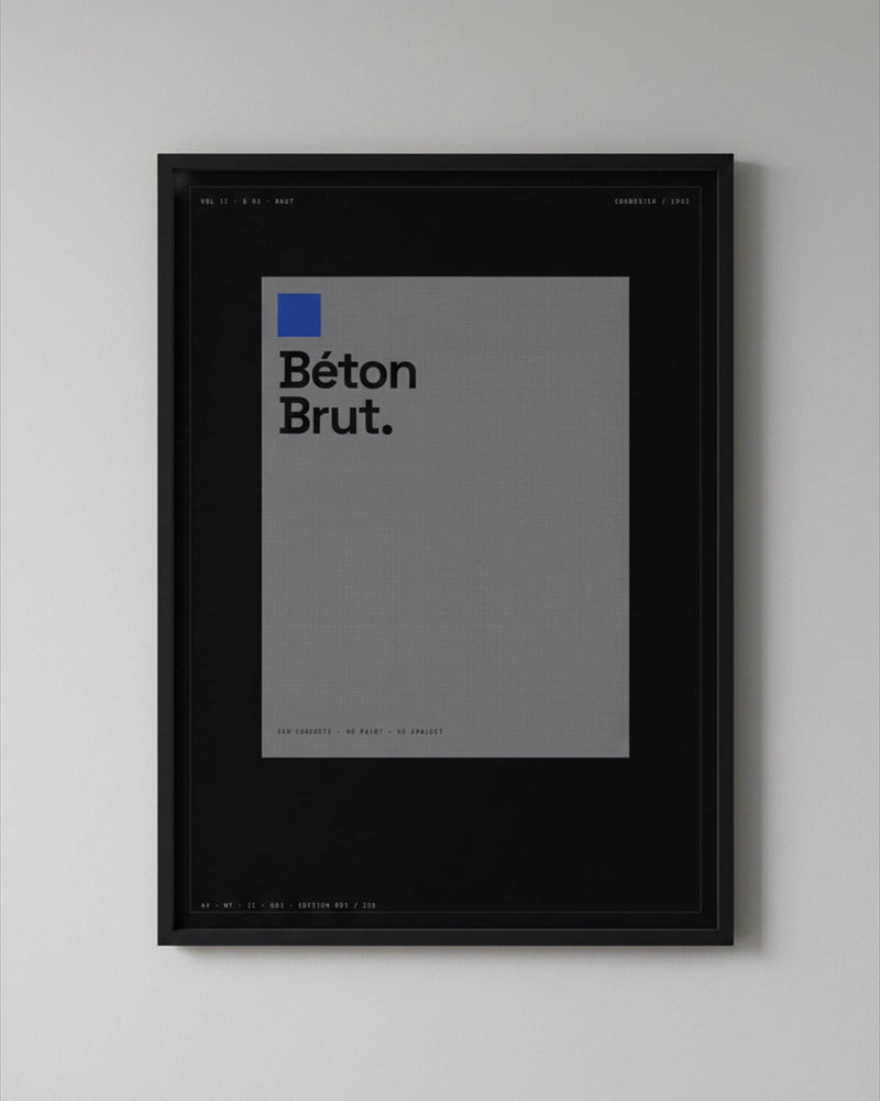 Béton Brut Architecture Poster