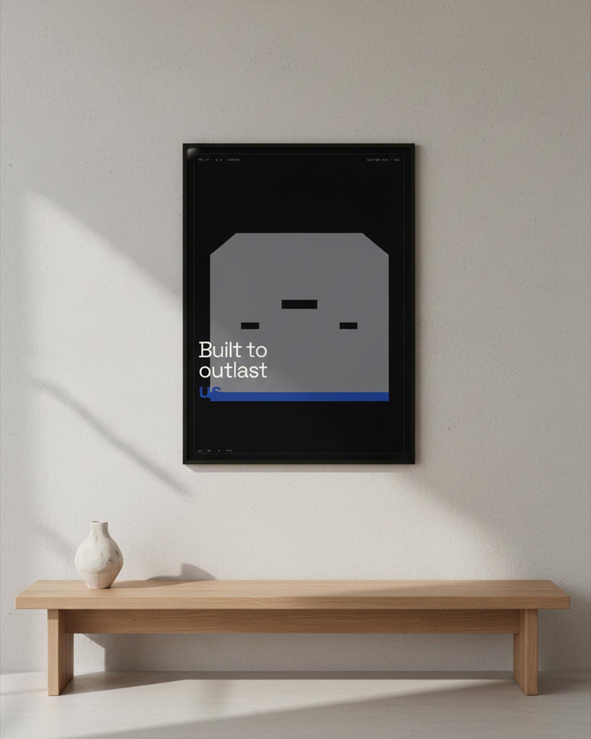 Brutalist Bunker Architecture Print