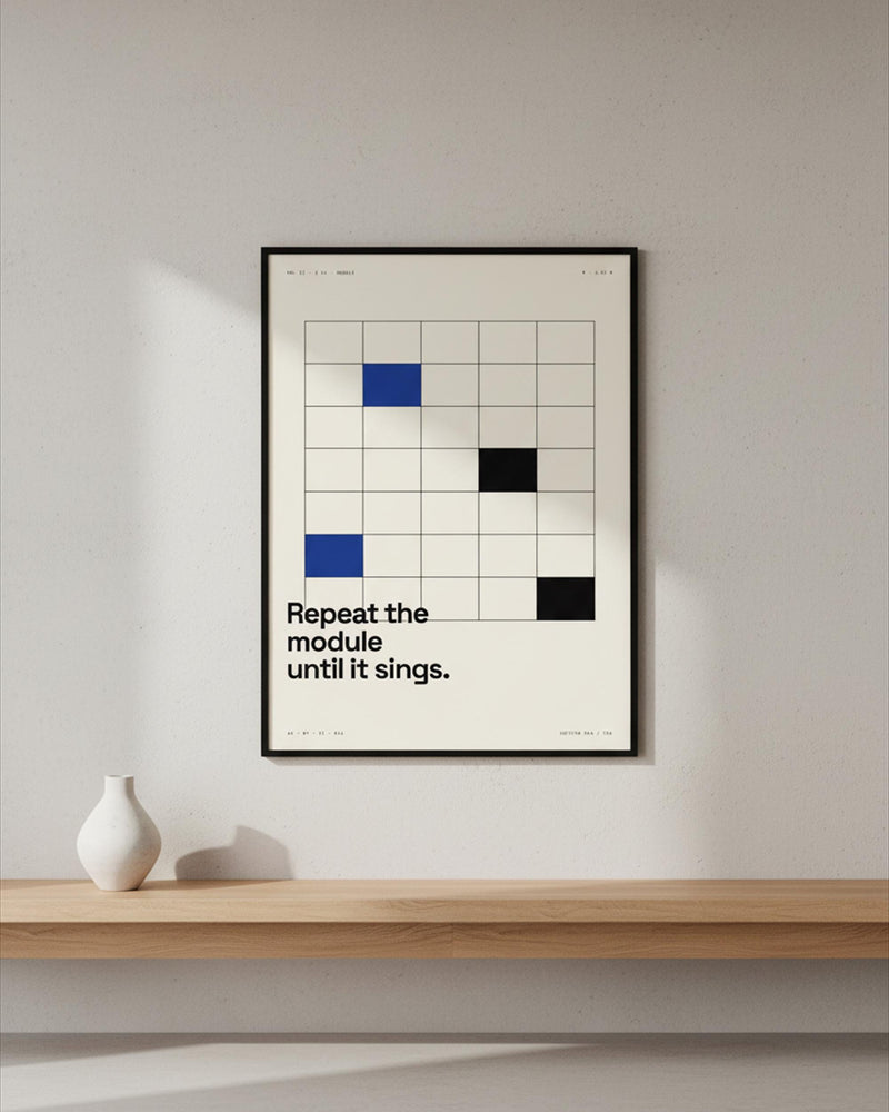 Brutalist Module Architecture Print