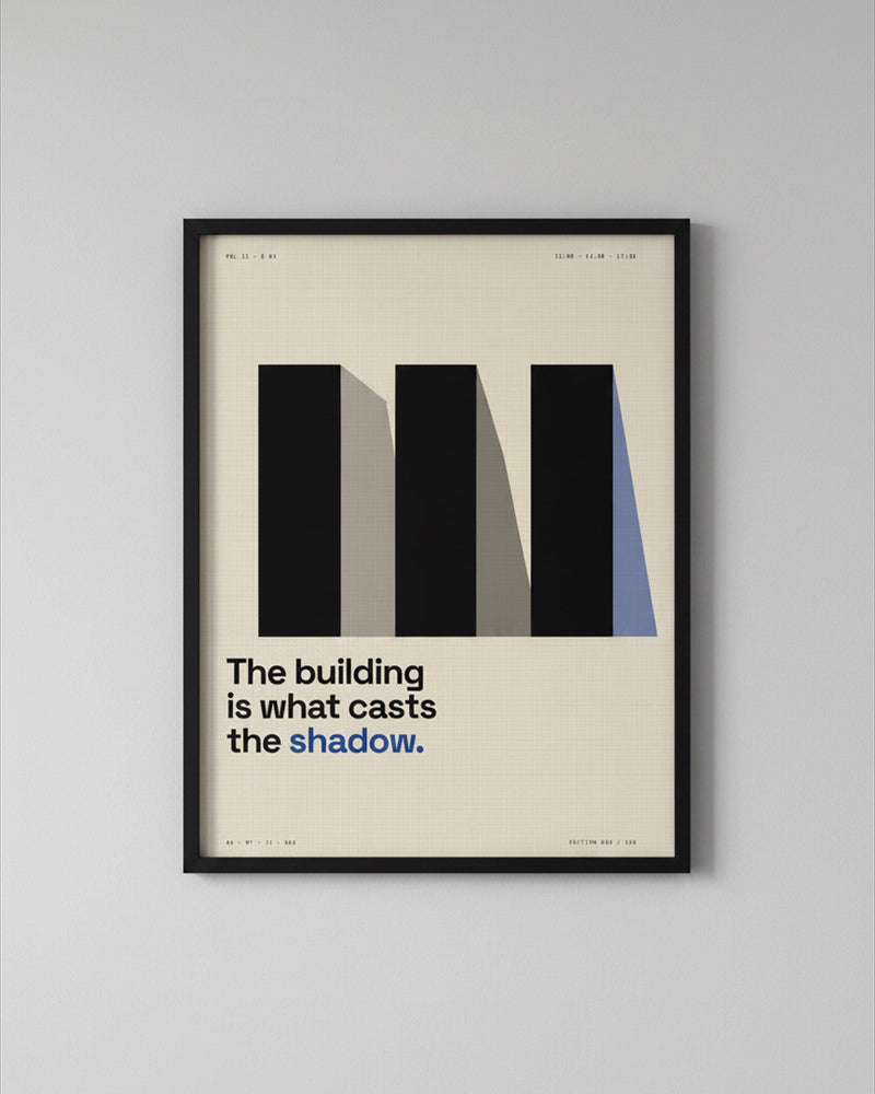 Brutalist Shadow Study Print
