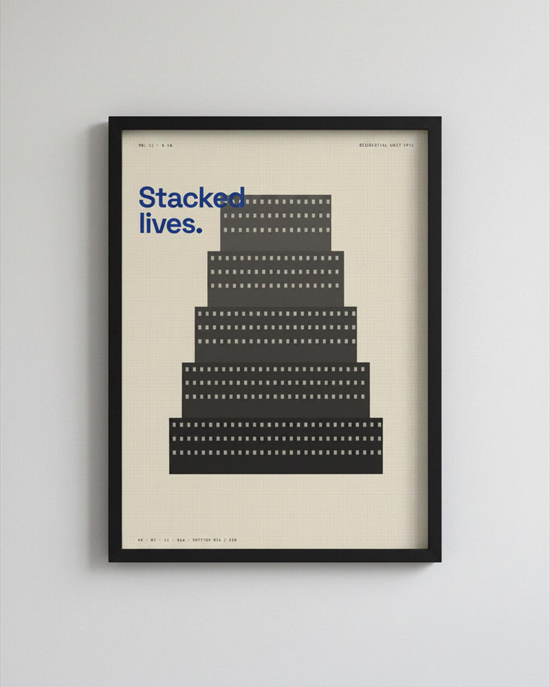 Brutalist Tower Block Print