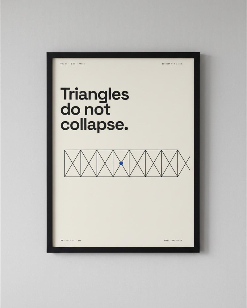 Structural Truss Architecture Print