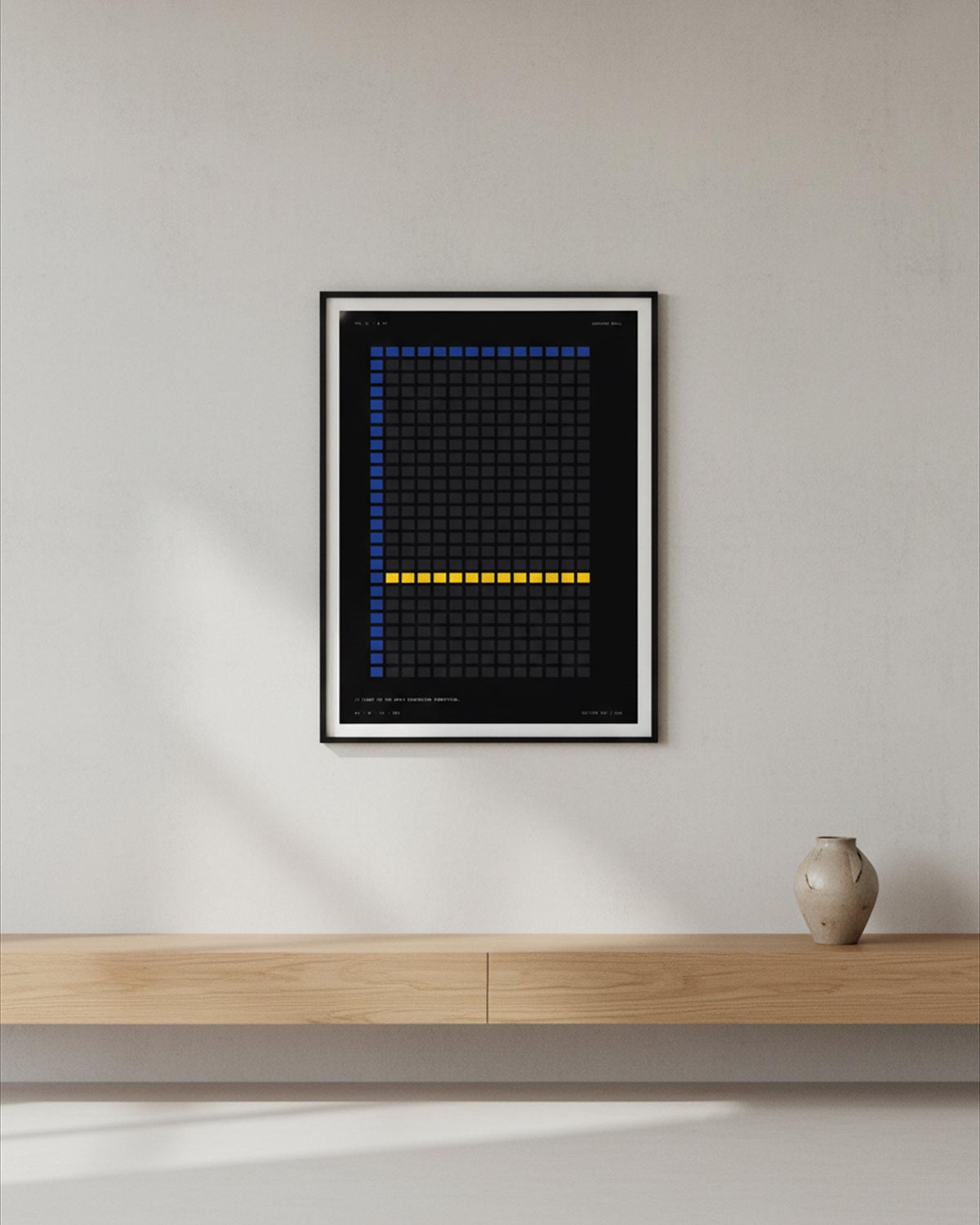 Brutalist Window Grid Wall Art