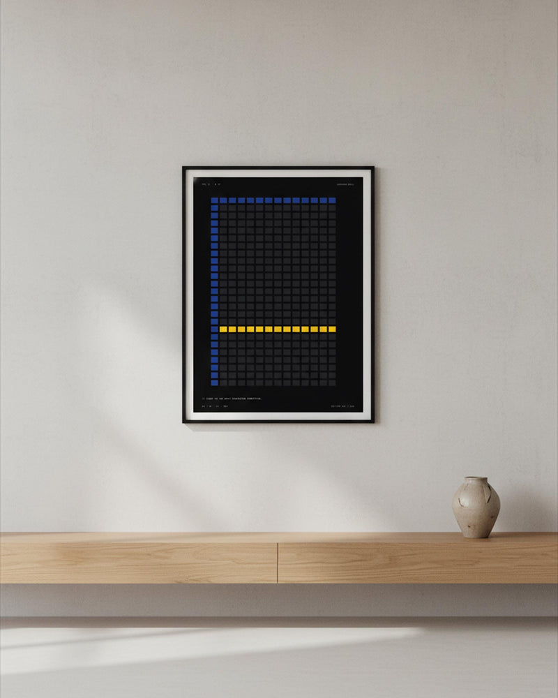 Brutalist Window Grid Wall Art