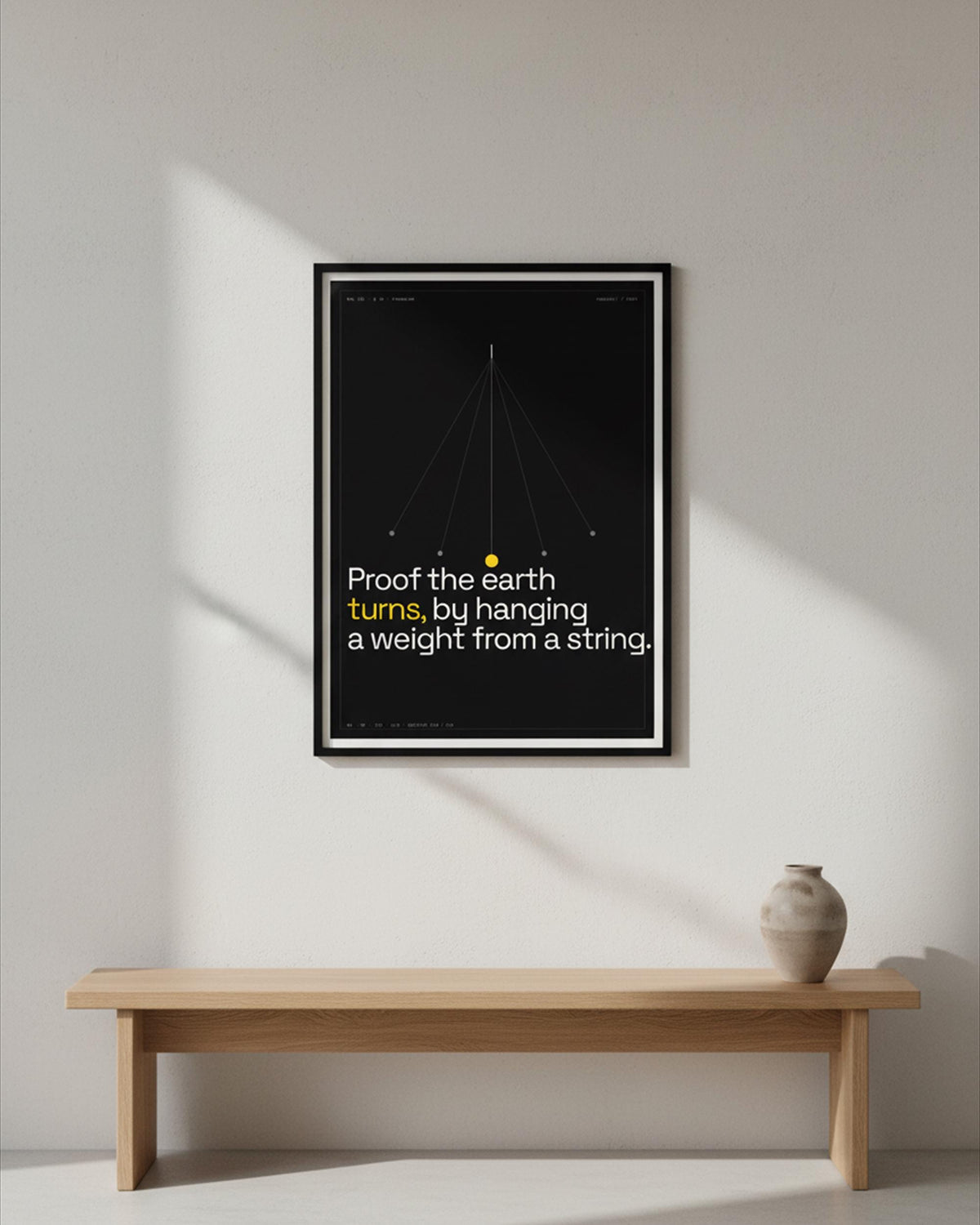 Foucault Pendulum Art Print