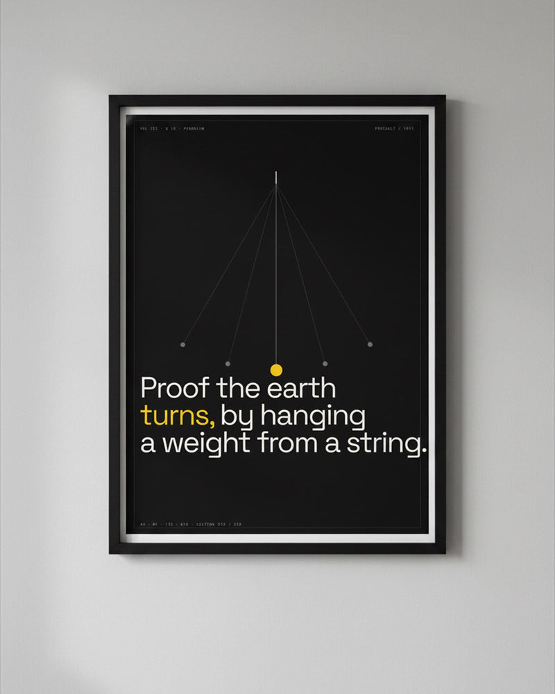 Foucault Pendulum Art Print