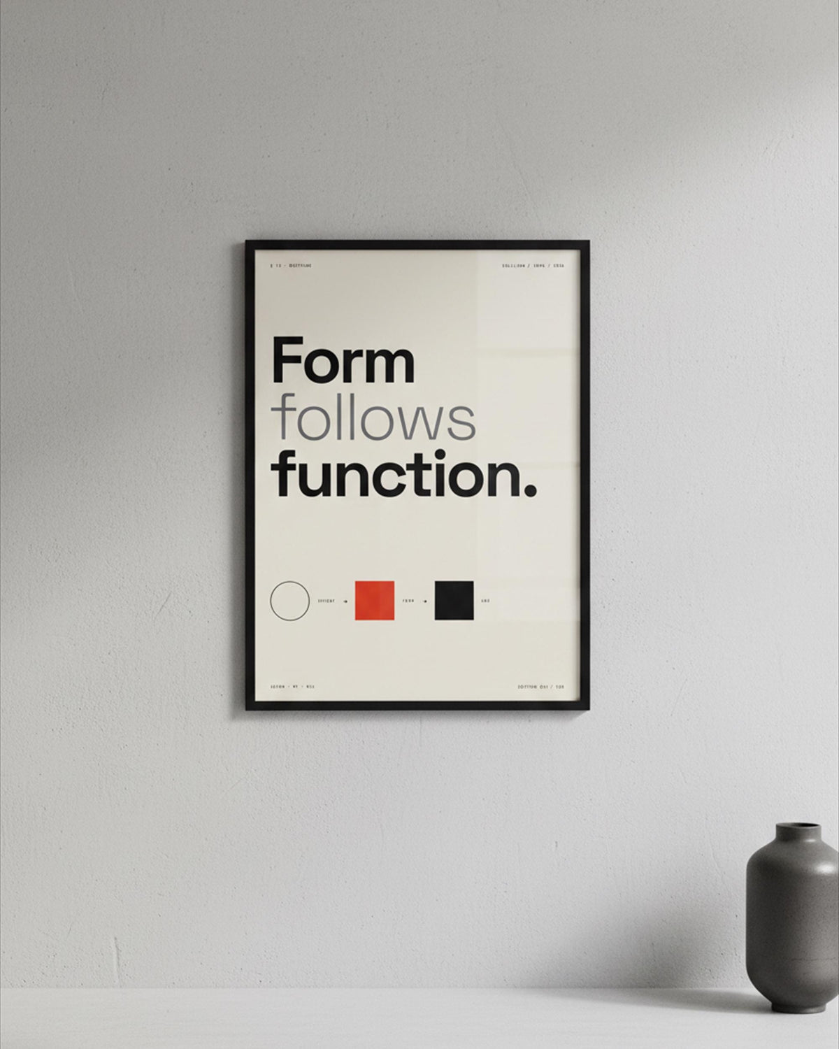 Form Follows Function Bauhaus Poster