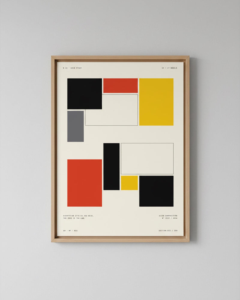 Grid Study Minimalist Poster
