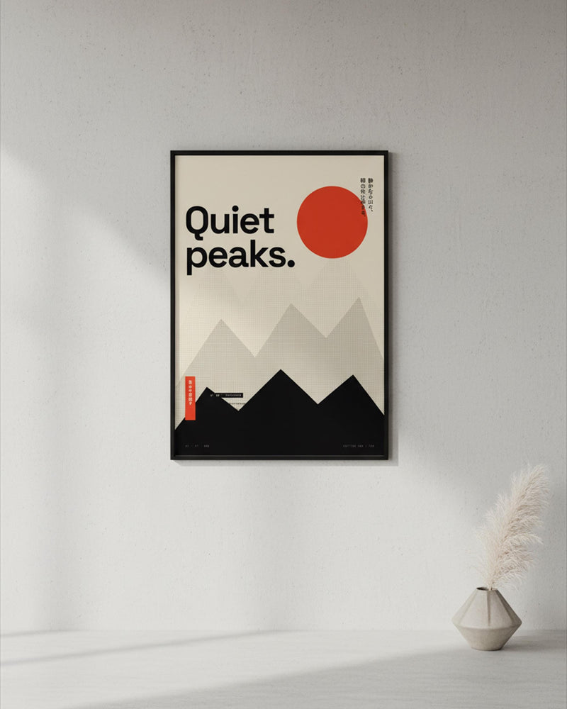 Minimalist Mountain Poster