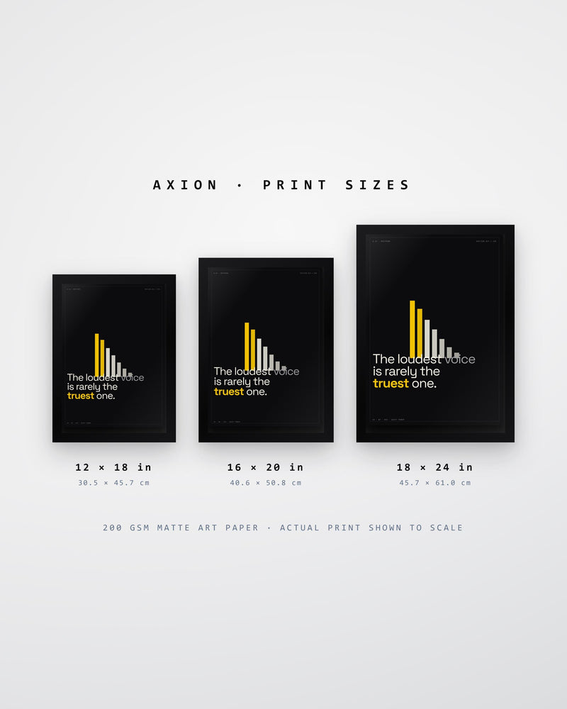 Quiet Power Minimalist Typographic Poster