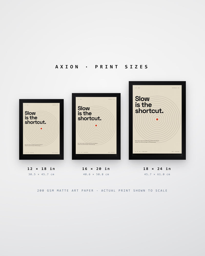 Slow Work Minimalist Typographic Poster