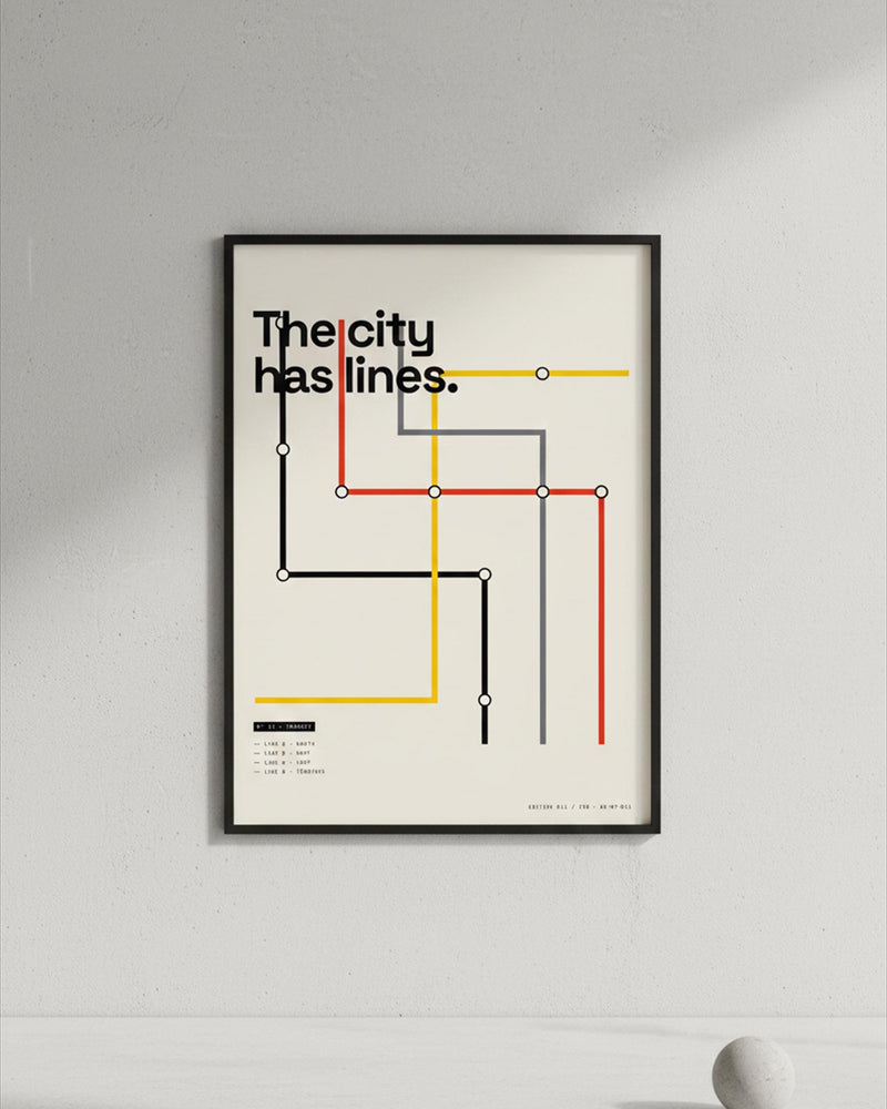 Subway Map Minimalist Art Print