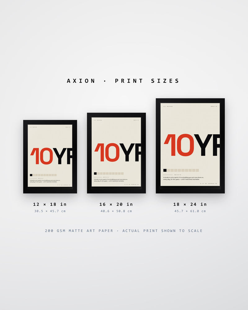 Ten Years Minimalist Poster