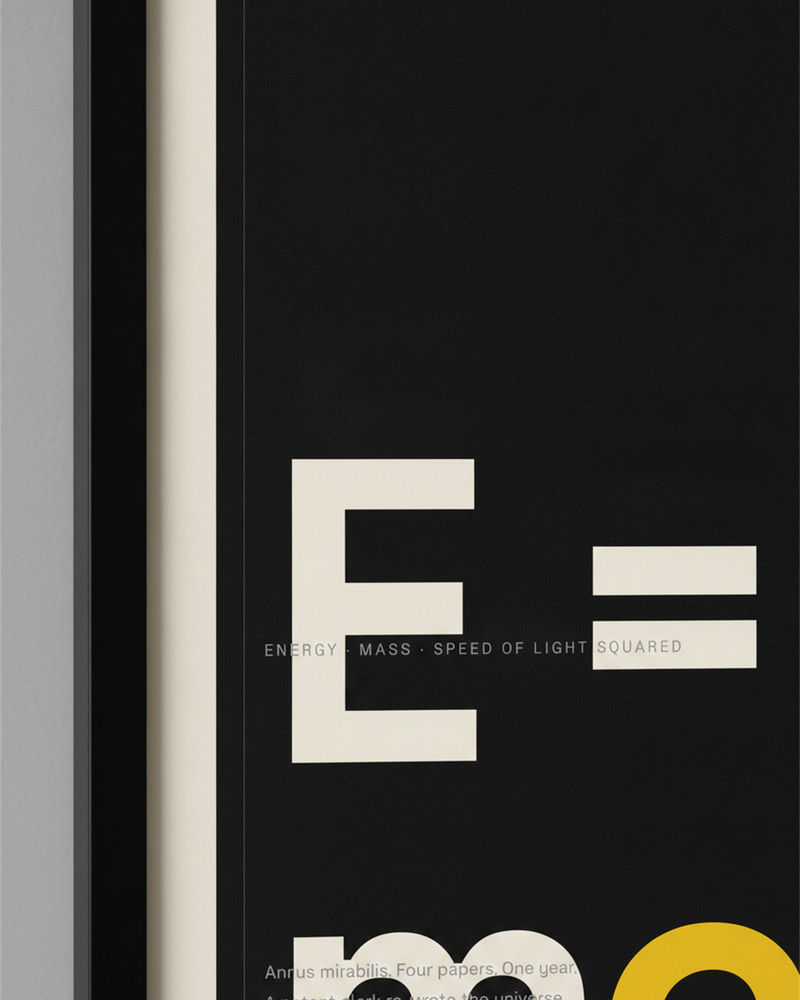 E=MC² Physics Wall Art Print