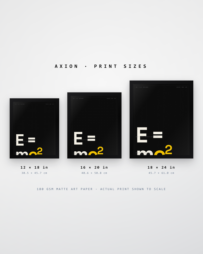 E=MC² Physics Wall Art Print