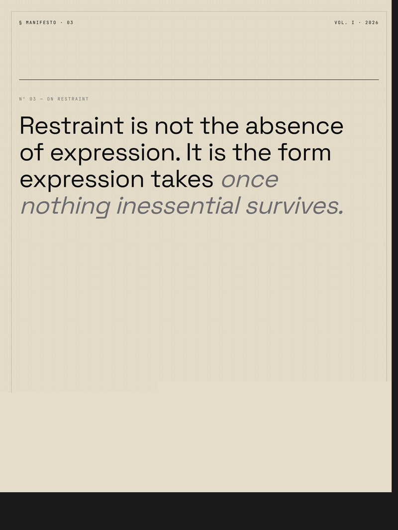 Restraint