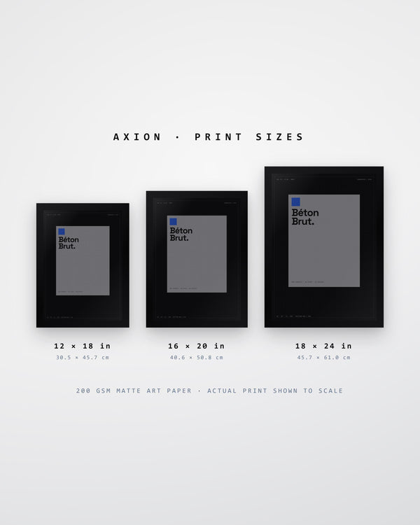 Béton Brut Architecture Poster