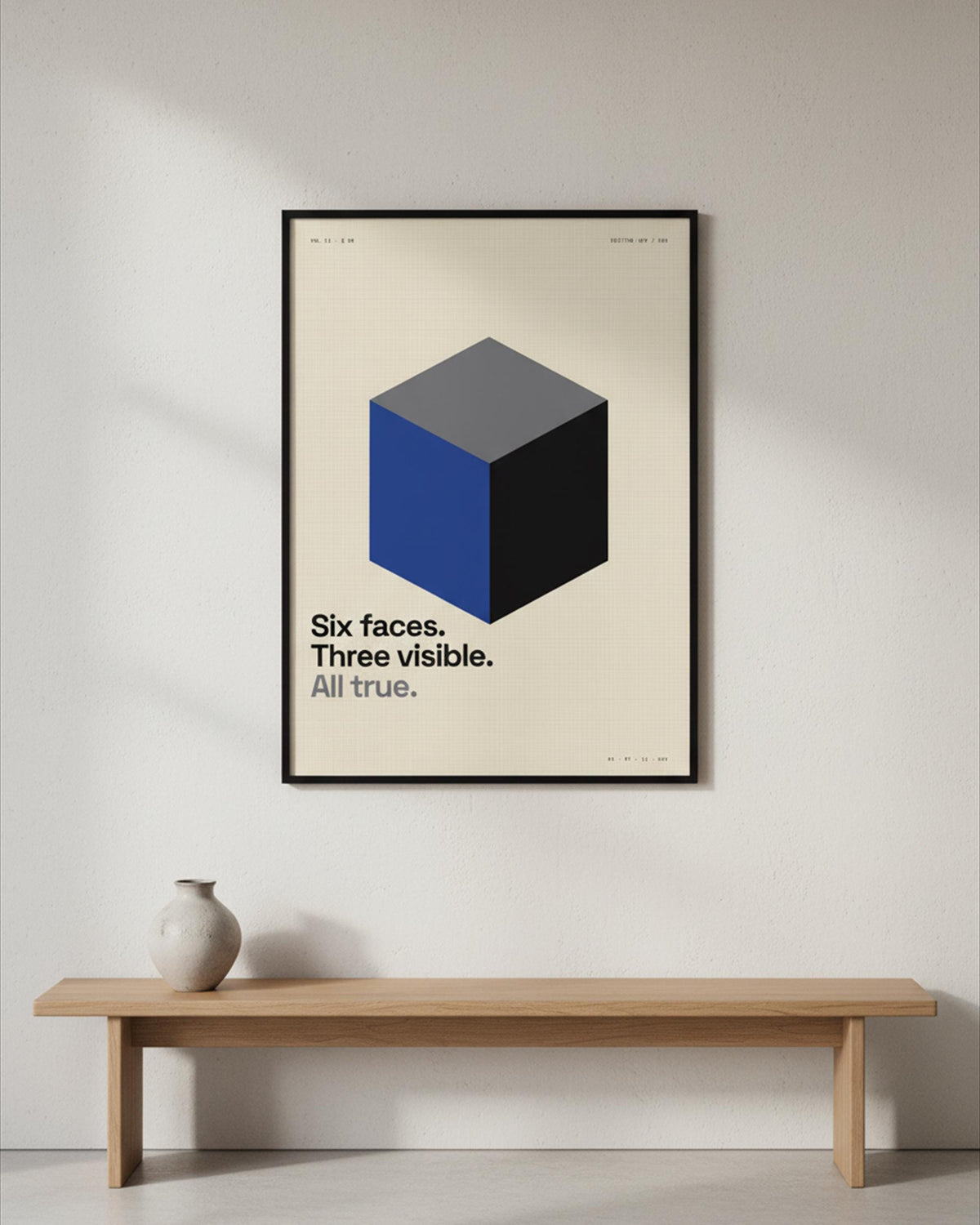 Concrete Cube Architecture Print
