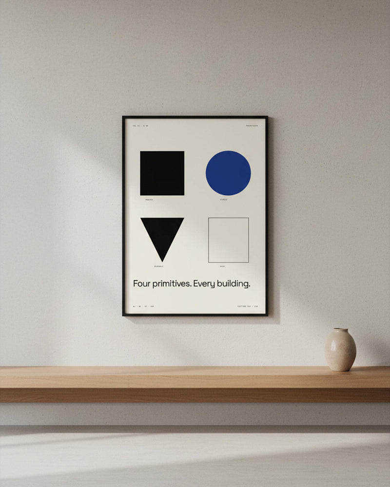 Concrete Form Block Architecture Print