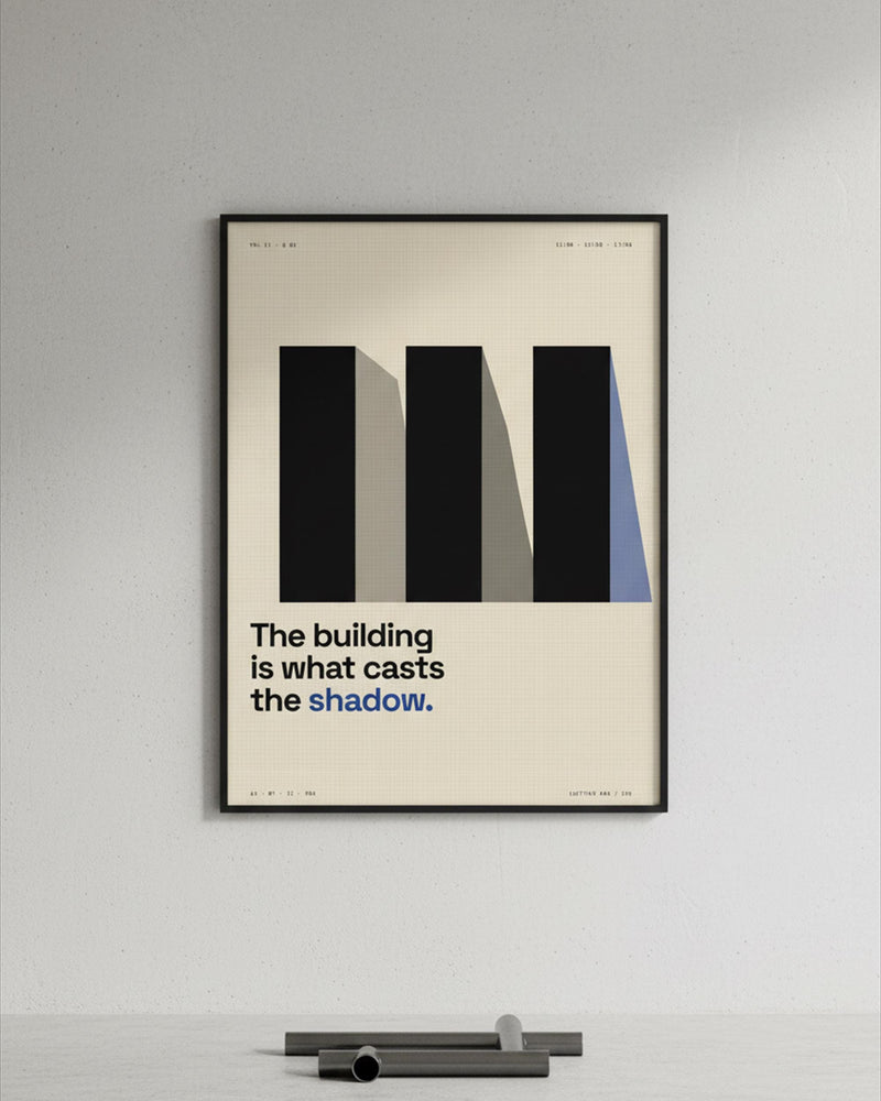 Brutalist Shadow Study Print