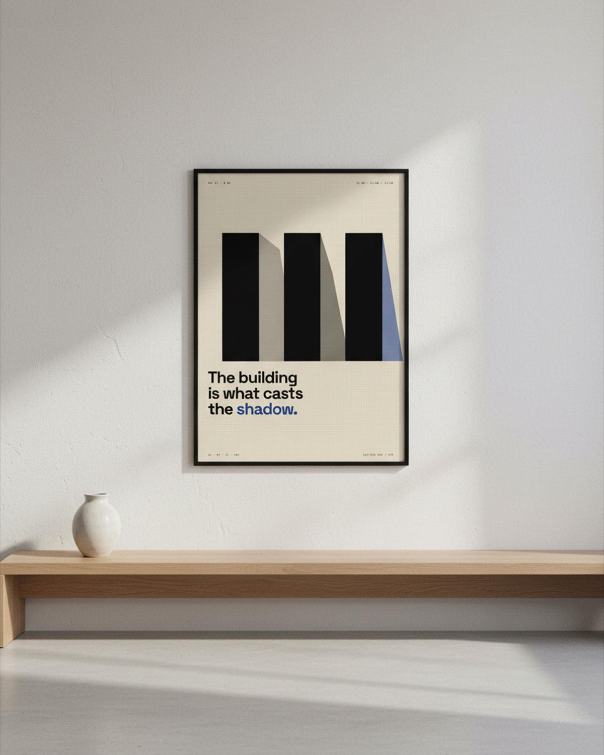 Brutalist Shadow Study Print