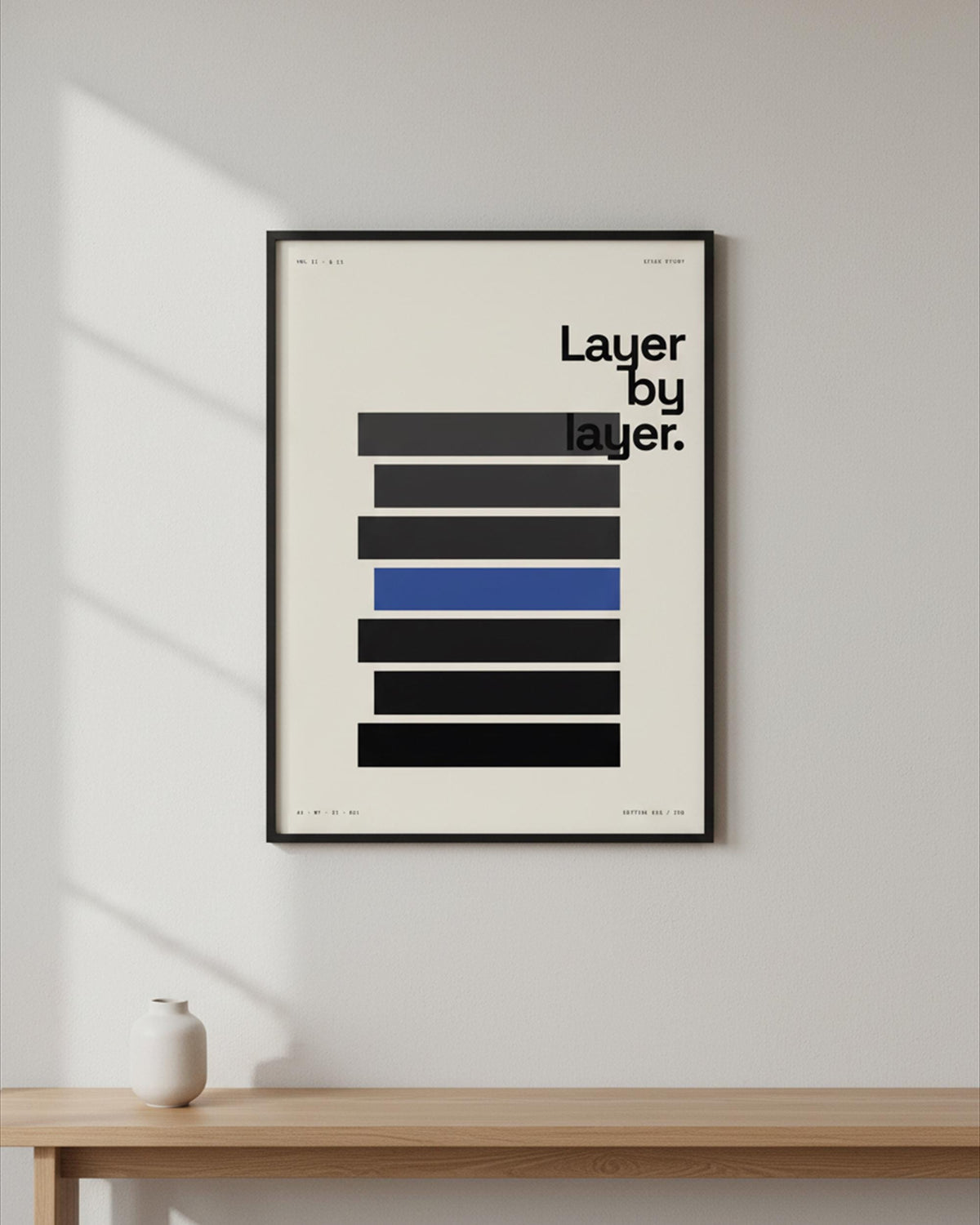 Brutalist Stack Architecture Print