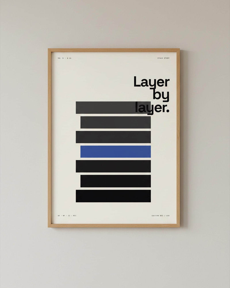 Brutalist Stack Architecture Print