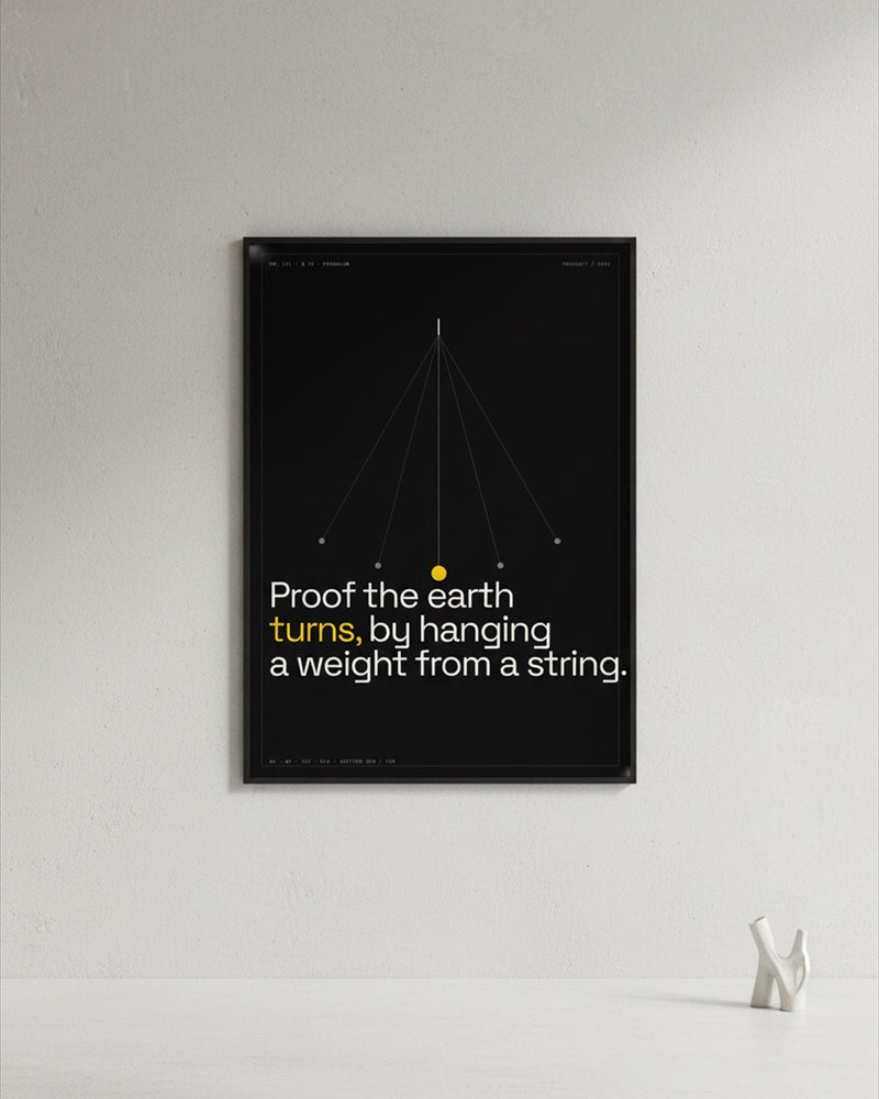 Foucault Pendulum Art Print