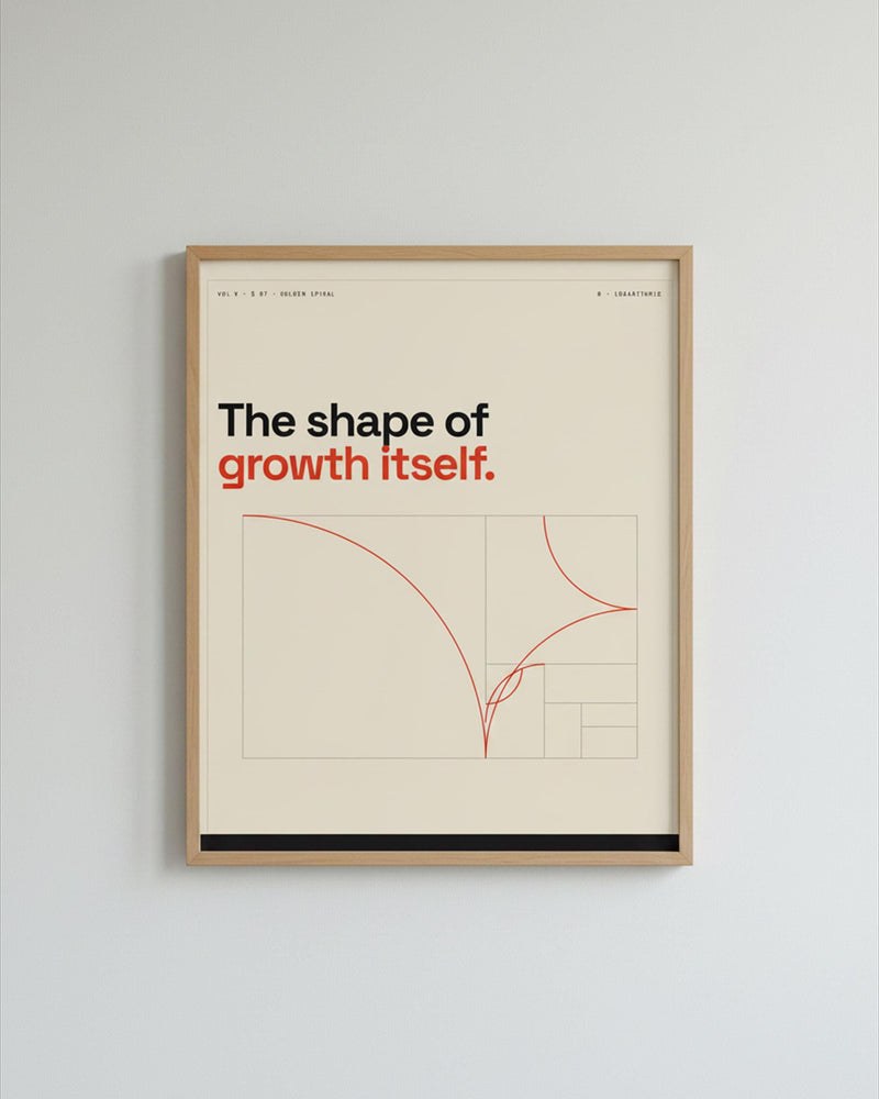 Golden Spiral Geometry Print