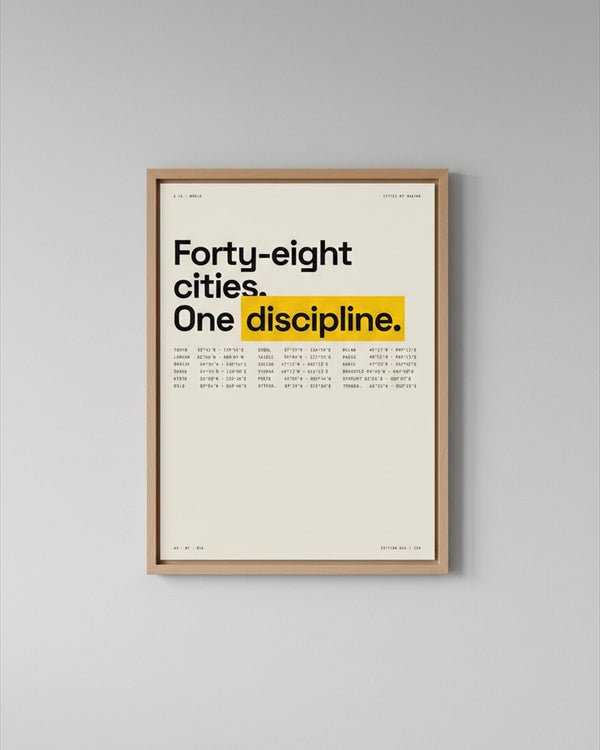 Coordinates Minimalist Typographic Poster