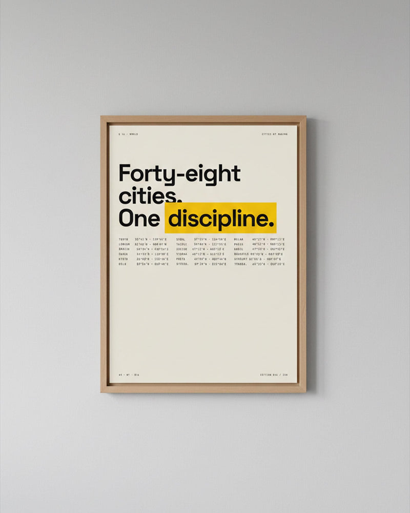 Coordinates Minimalist Typographic Poster
