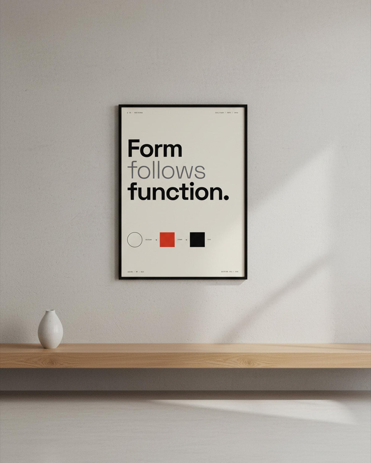 Form Follows Function Bauhaus Poster