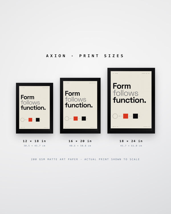 Form Follows Function Bauhaus Poster