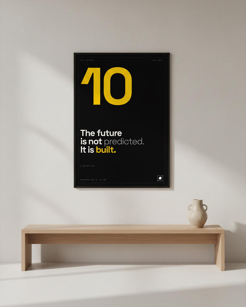 Future Built Typographic Poster