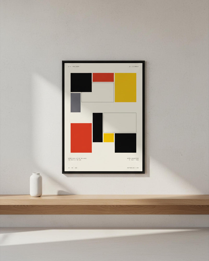Grid Study Minimalist Poster
