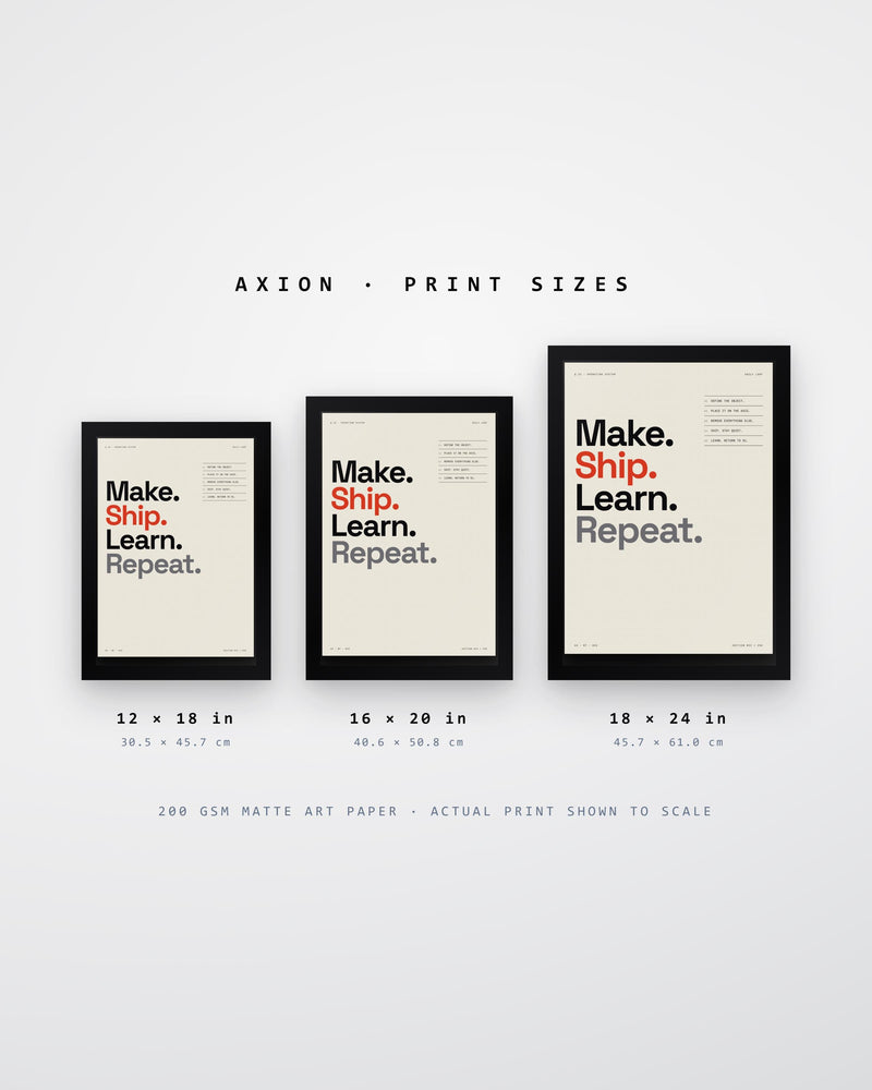 Make Ship Learn Typographic Poster