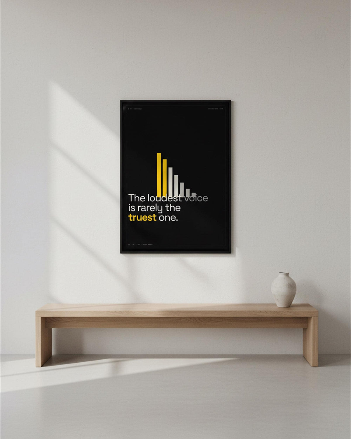 Quiet Power Minimalist Typographic Poster