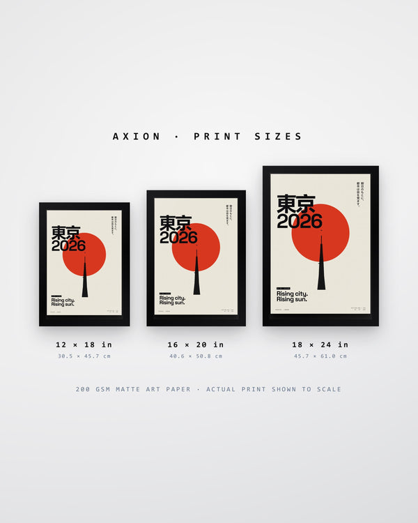 Tokyo Rising Sun Minimalist Poster