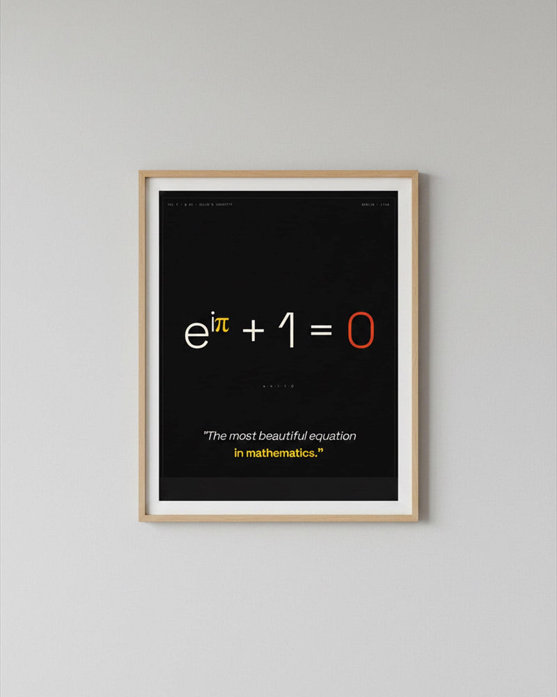 Euler's Identity Math Print