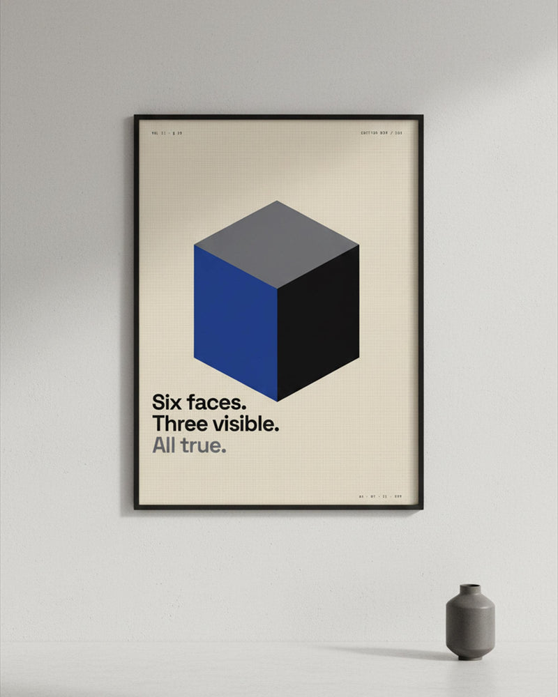 Concrete Cube Architecture Print