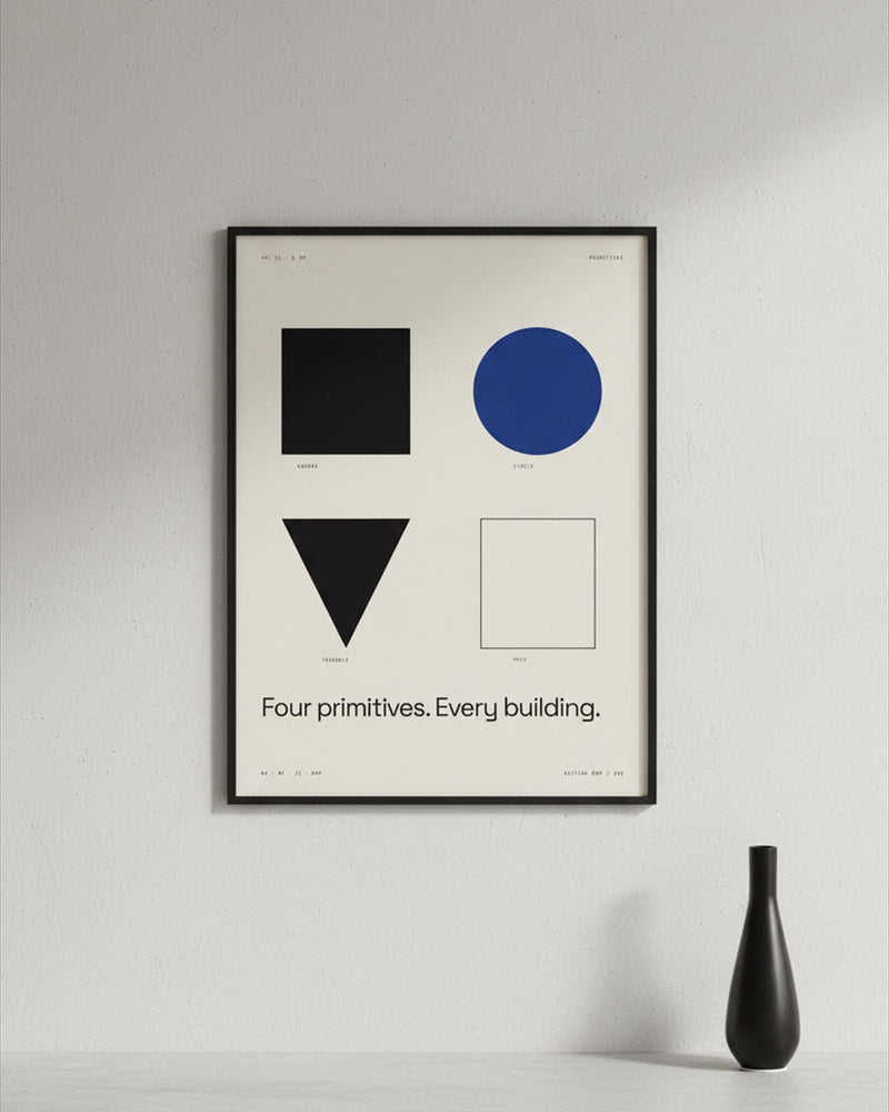 Concrete Form Block Architecture Print